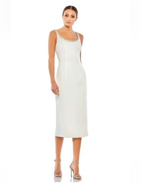 NWT MacDuggal Jeweled Midi Dress - Style #26681 - Size 4